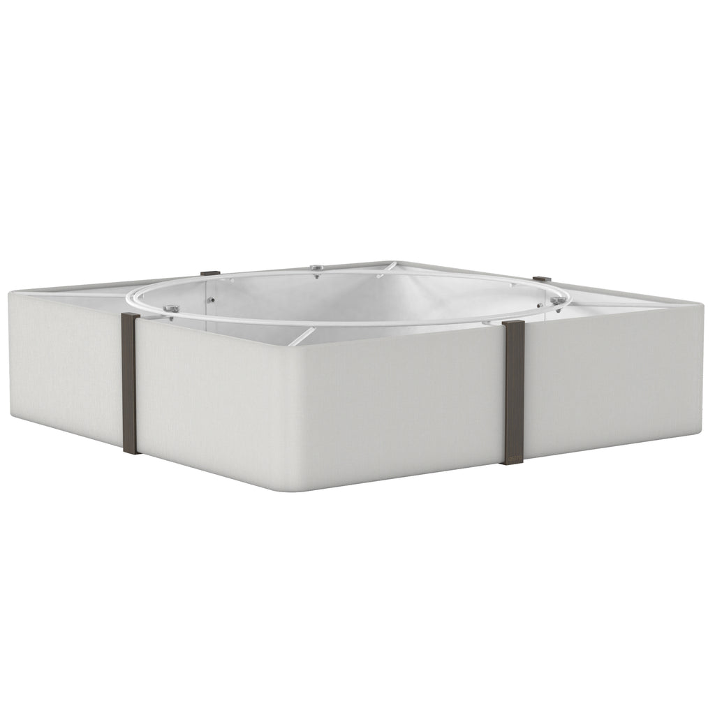 Astro Elba Square 500 Shade in White SHADE ONLY