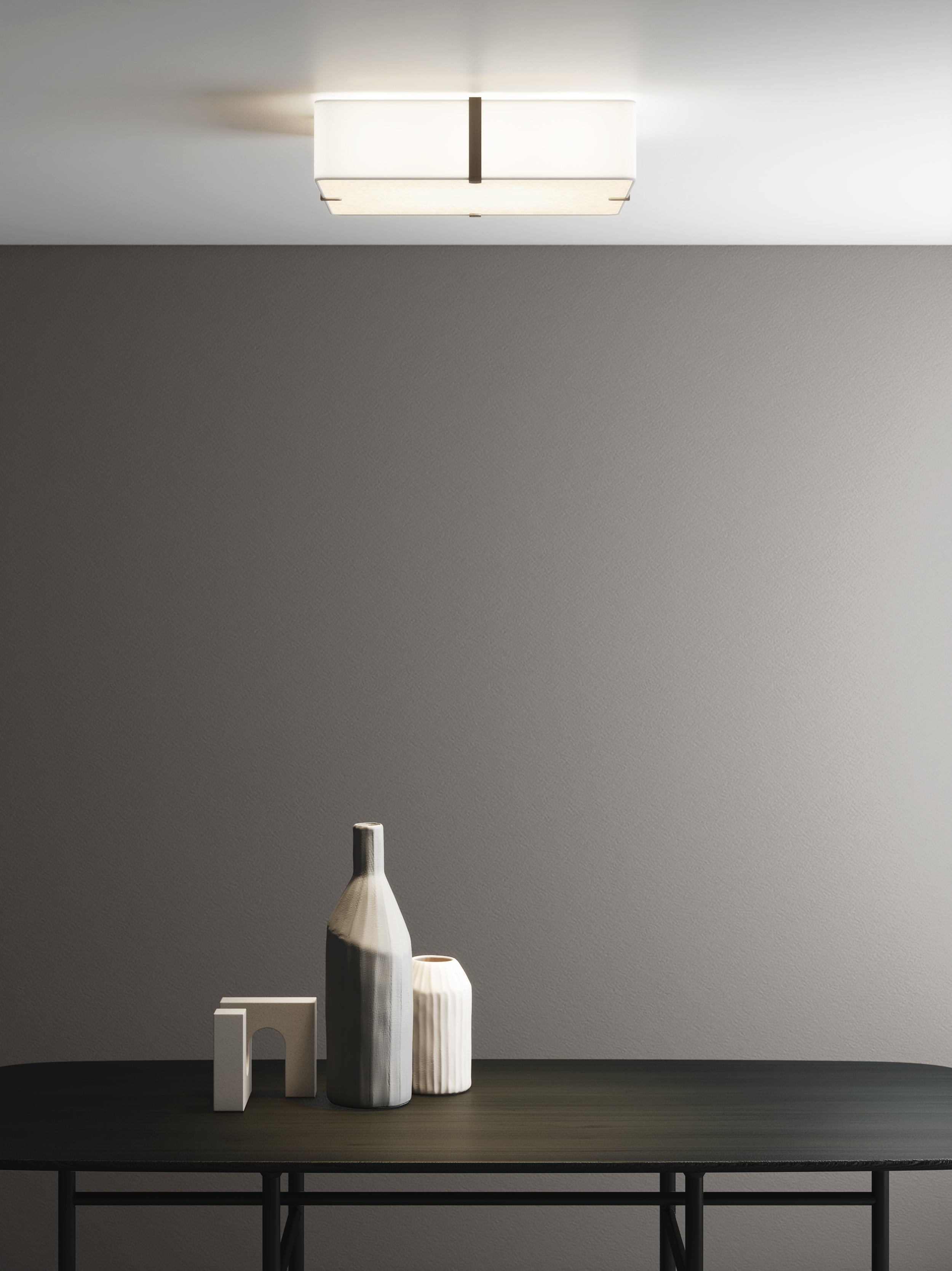 Astro Elba Square 500 Shade in White SHADE ONLY