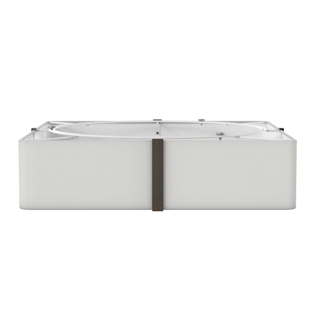 Astro Elba Square 500 Shade in White SHADE ONLY