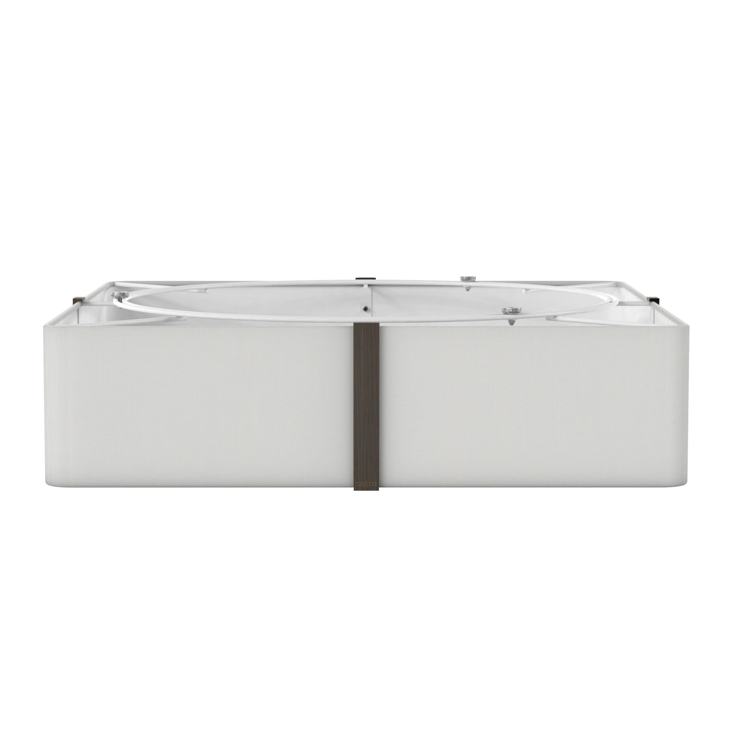 Astro Elba Square 500 Shade in White SHADE ONLY