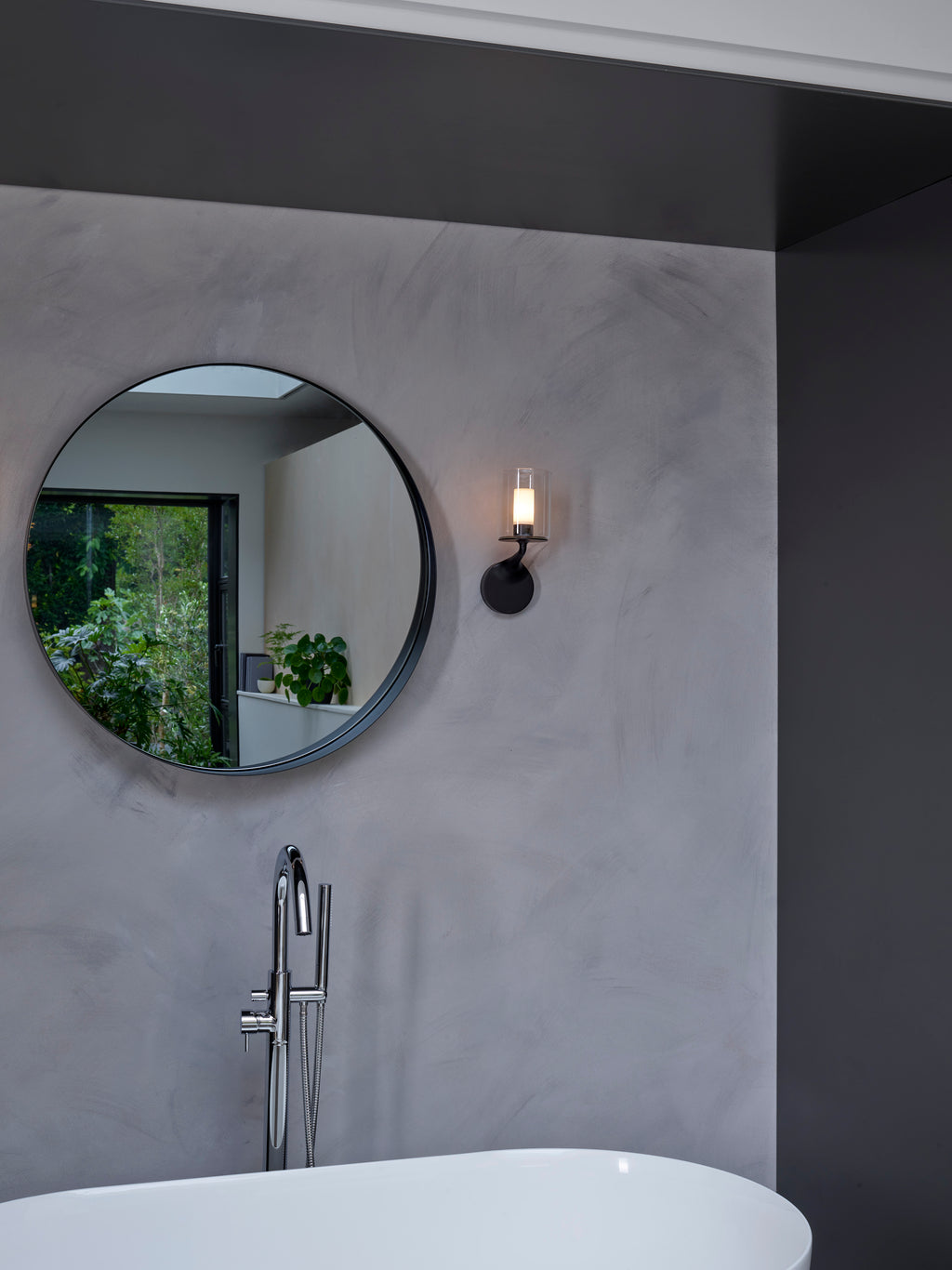 Astro Elena Bathroom Wall Light in Matt Black
