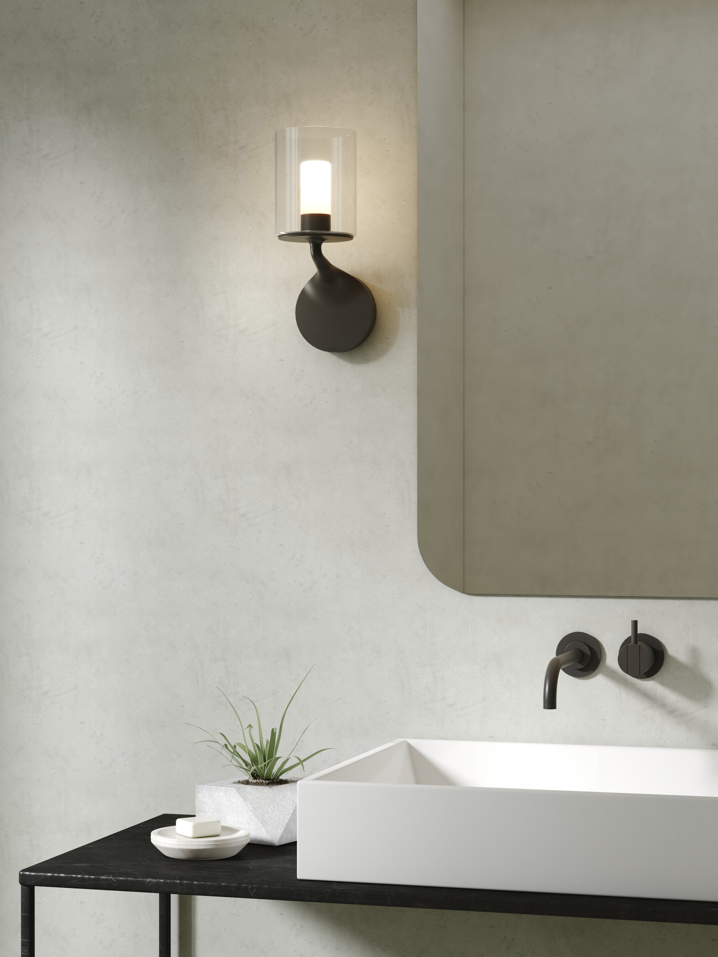 Astro Elena Bathroom Wall Light in Matt Black