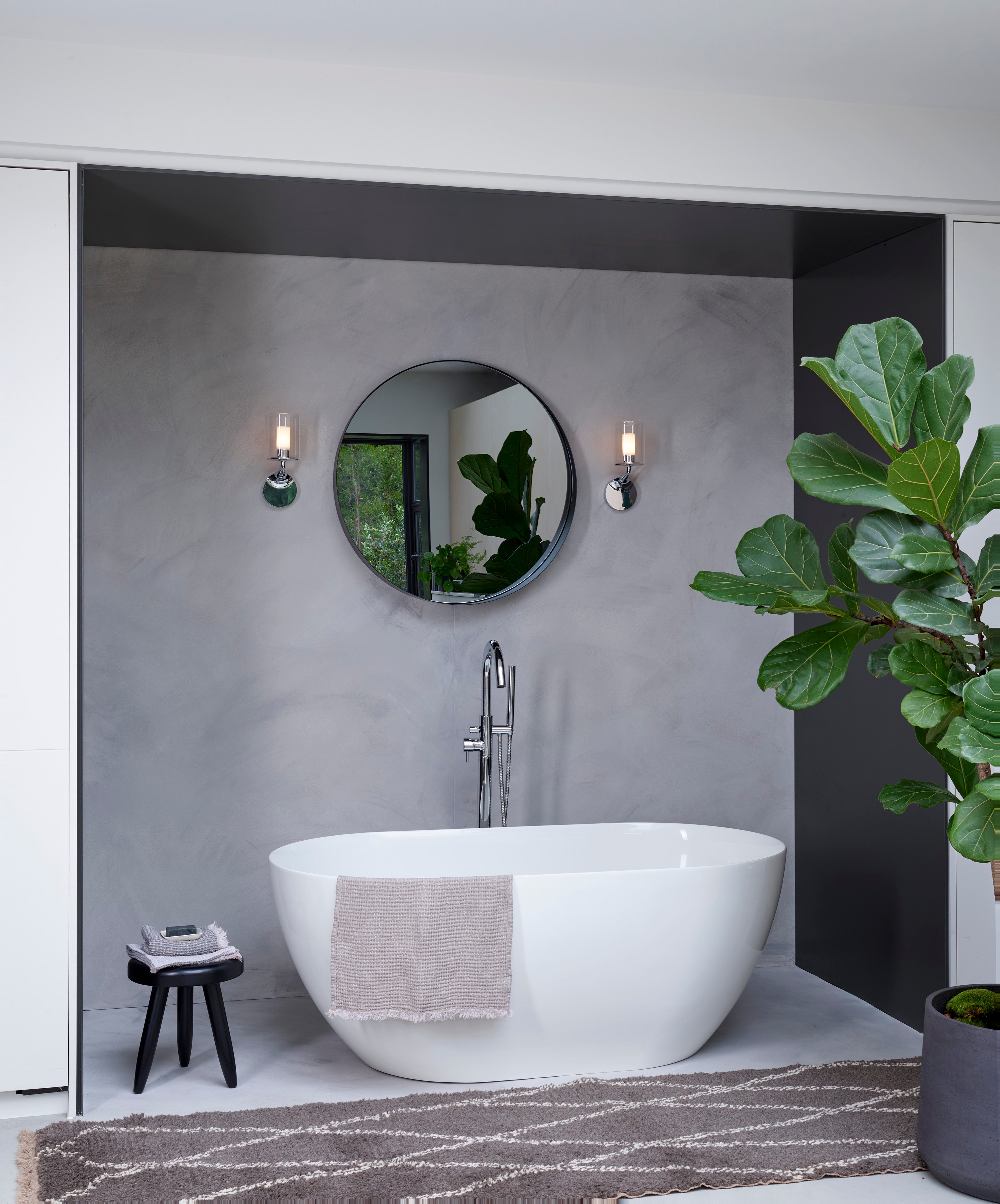 Astro Elena Bathroom Wall Light in Polished Chrome