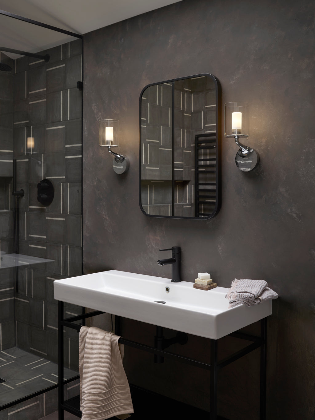 Astro Elena Bathroom Wall Light in Polished Chrome
