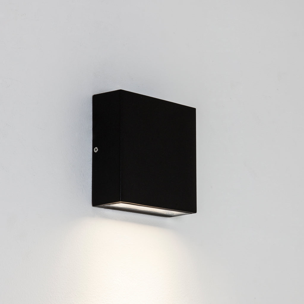 Astro Elis Single Outdoor Wall Light in Textured Black