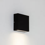 Astro Elis Single Outdoor Wall Light in Textured Black