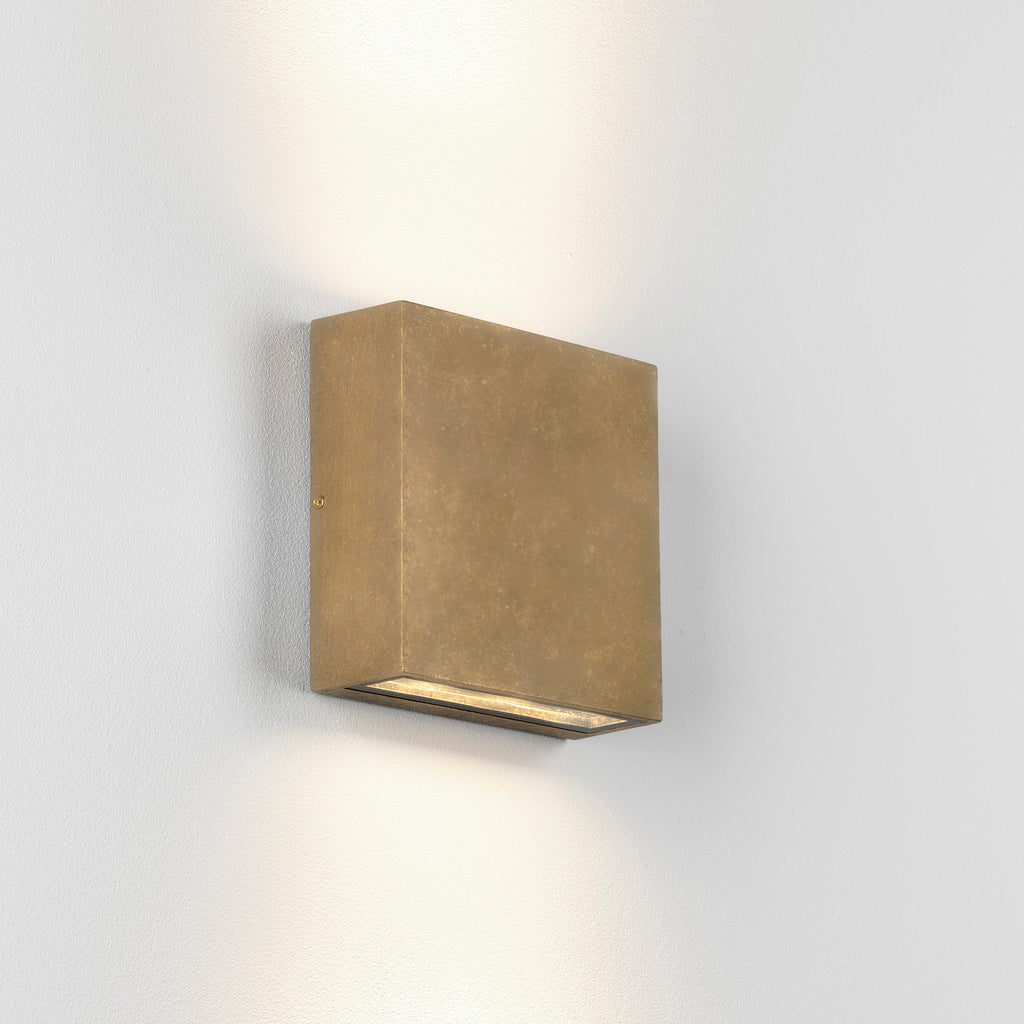 Astro Elis Twin LED Wall Light in Brass