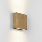 Astro Elis Twin LED Wall Light in Brass