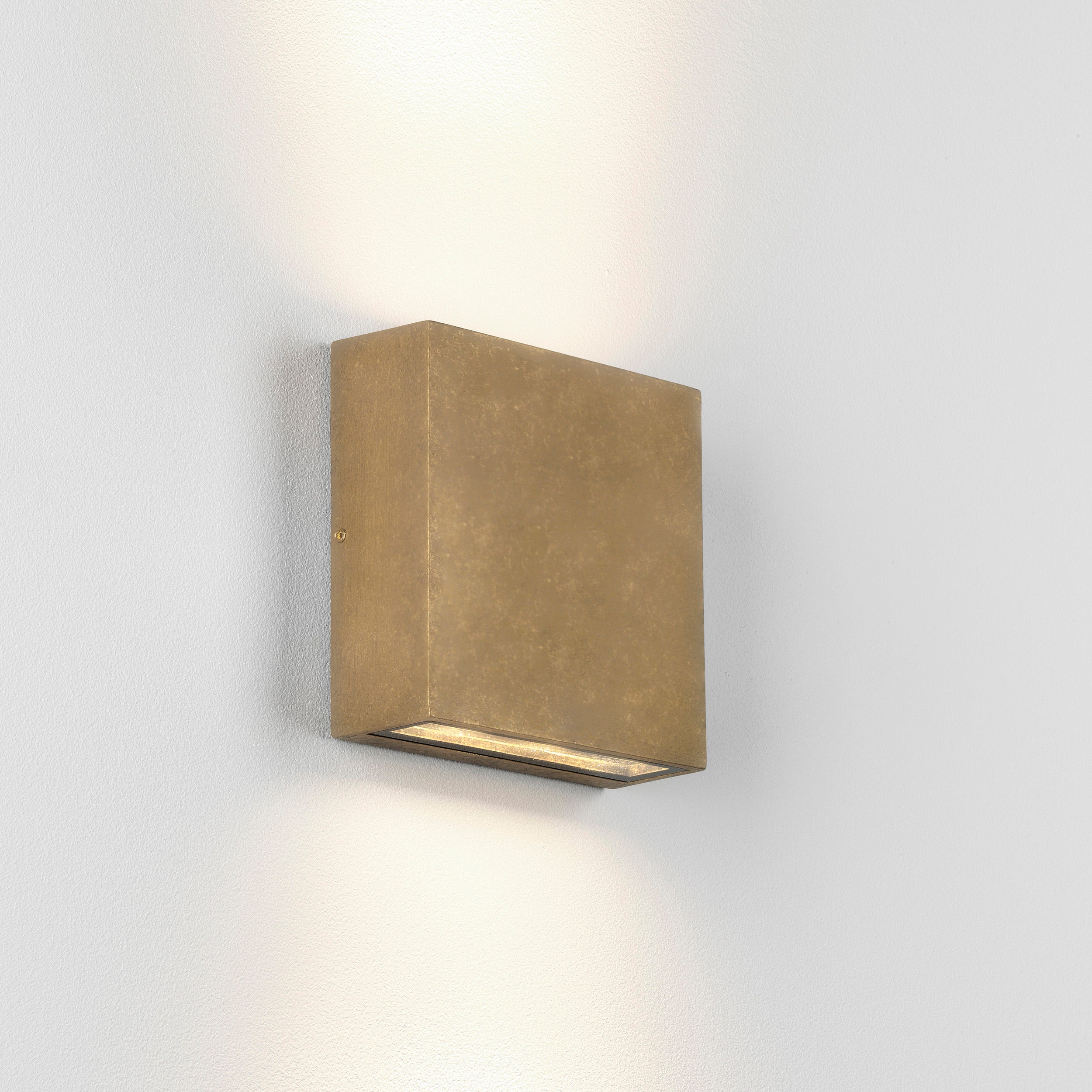 Astro Elis Twin LED Wall Light in Brass