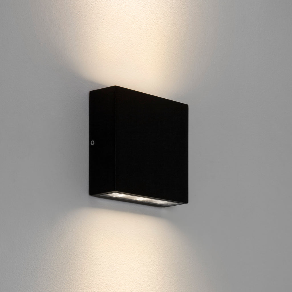 Astro Elis Twin Outdoor Wall Light in Textured Black