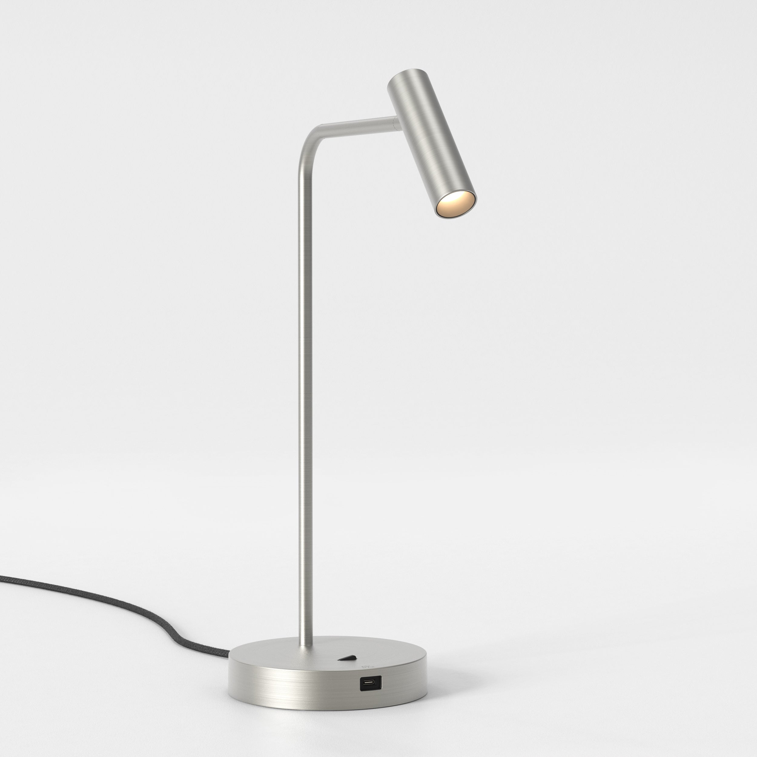 Astro Enna Desk USB C Table Lamp in Matt Nickel