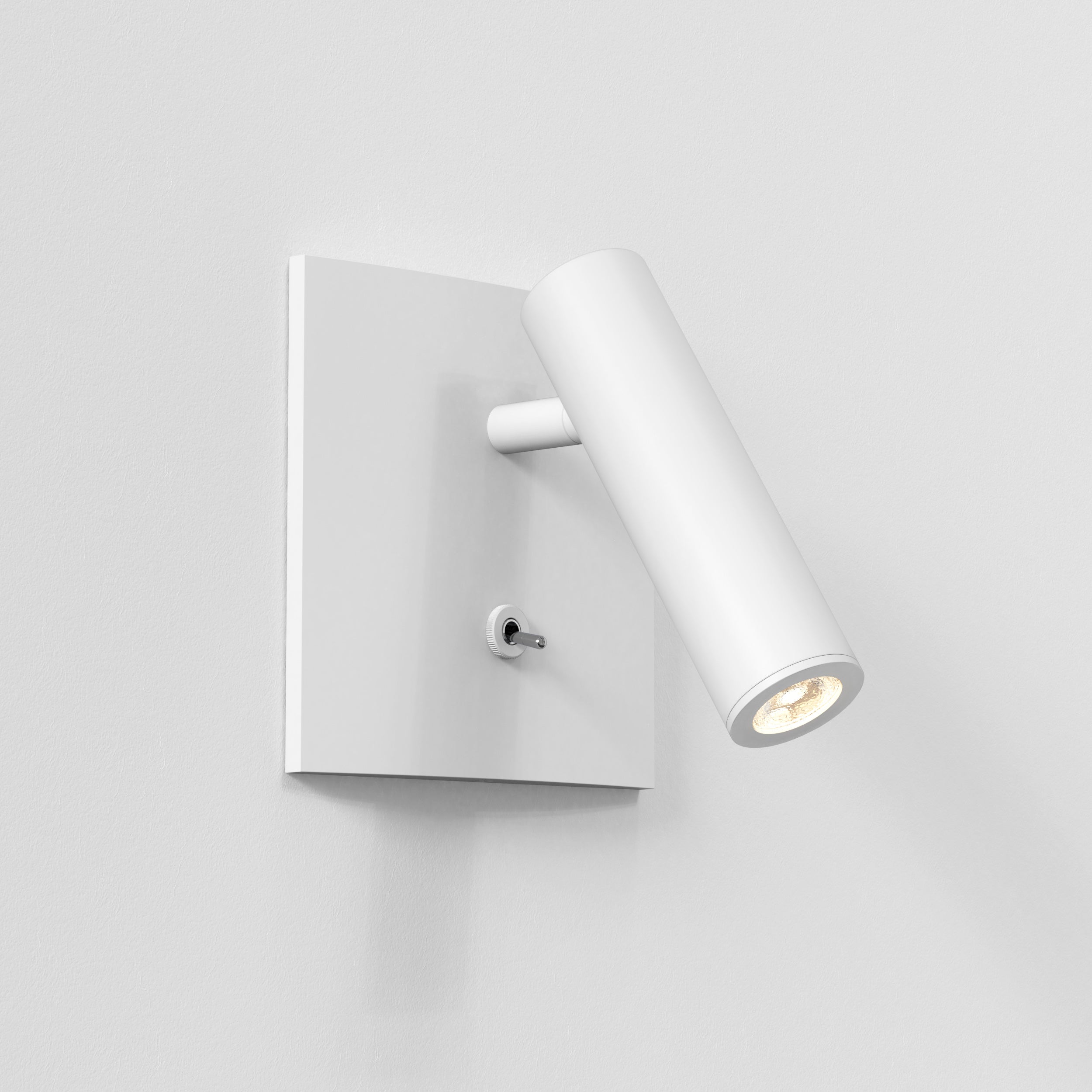 Astro Enna Square Switched Reading Light in Matt White