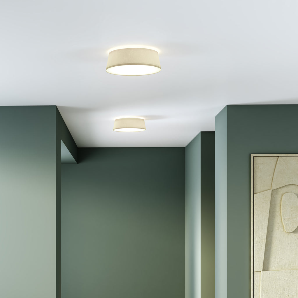 Astro Fife 430 Ceiling Light in Putty Fabric