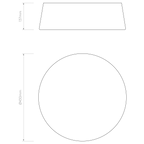 Astro Fife 430 Ceiling Light in White Fabric