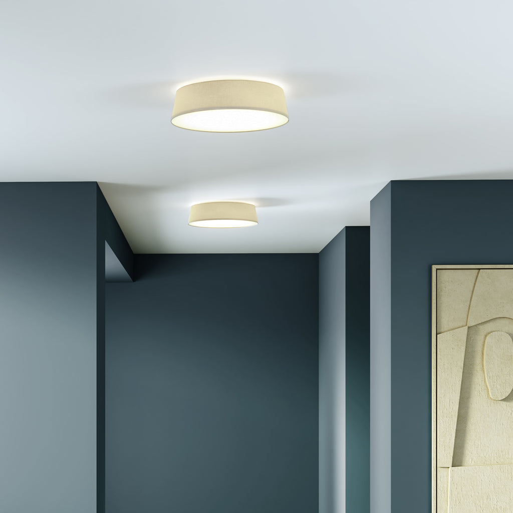 Astro Fife 530 Ceiling Light in Putty Fabric