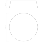 Astro Fife 530 Ceiling Light in White Fabric