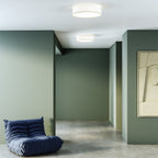 Astro Fife 530 Ceiling Light in White Fabric
