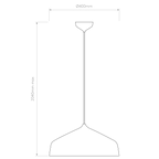 Astro Ginestra 400 Pendant Light in Matt Black
