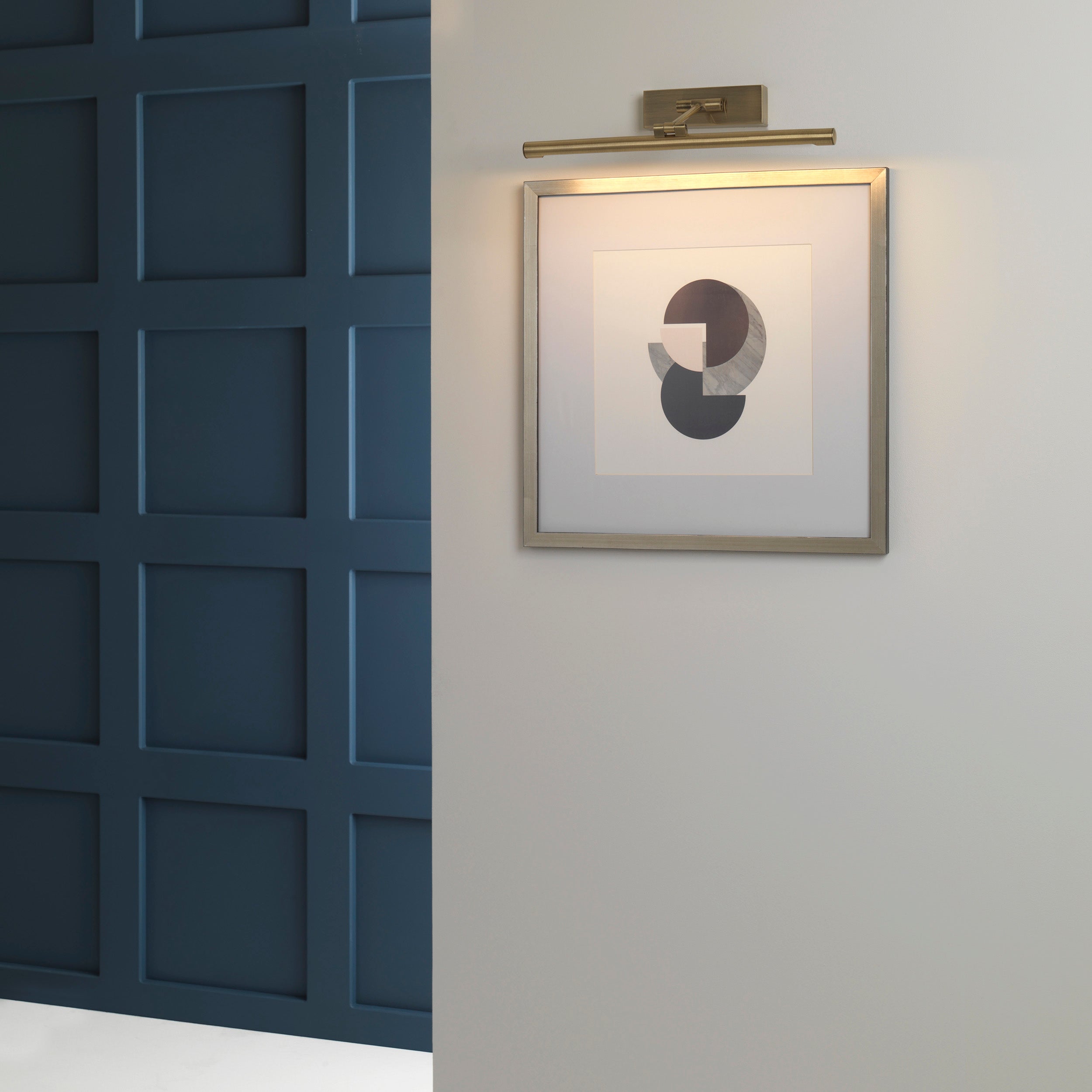 Astro Goya 460 Picture Light in Brushed Antique Brass