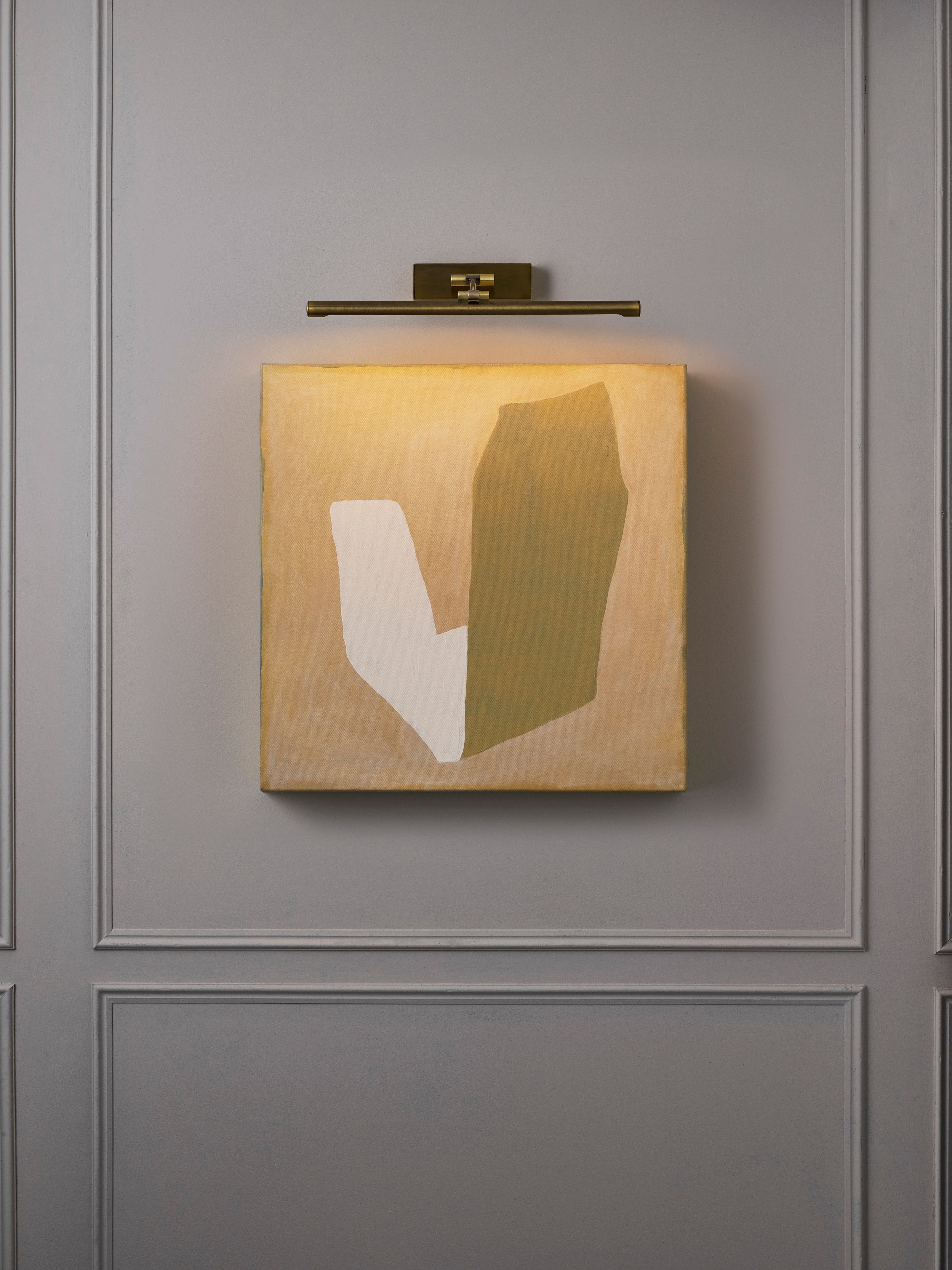 Astro Goya 460 Picture Light in Brushed Antique Brass