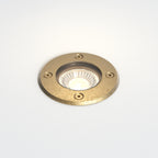 Astro Gramos Round Ground Light in Brass IP65