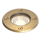 Astro Gramos Round Ground Light in Brass IP65