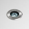 Astro Gramos Round Outdoor Ground Light in Brushed Stainless Steel IP65