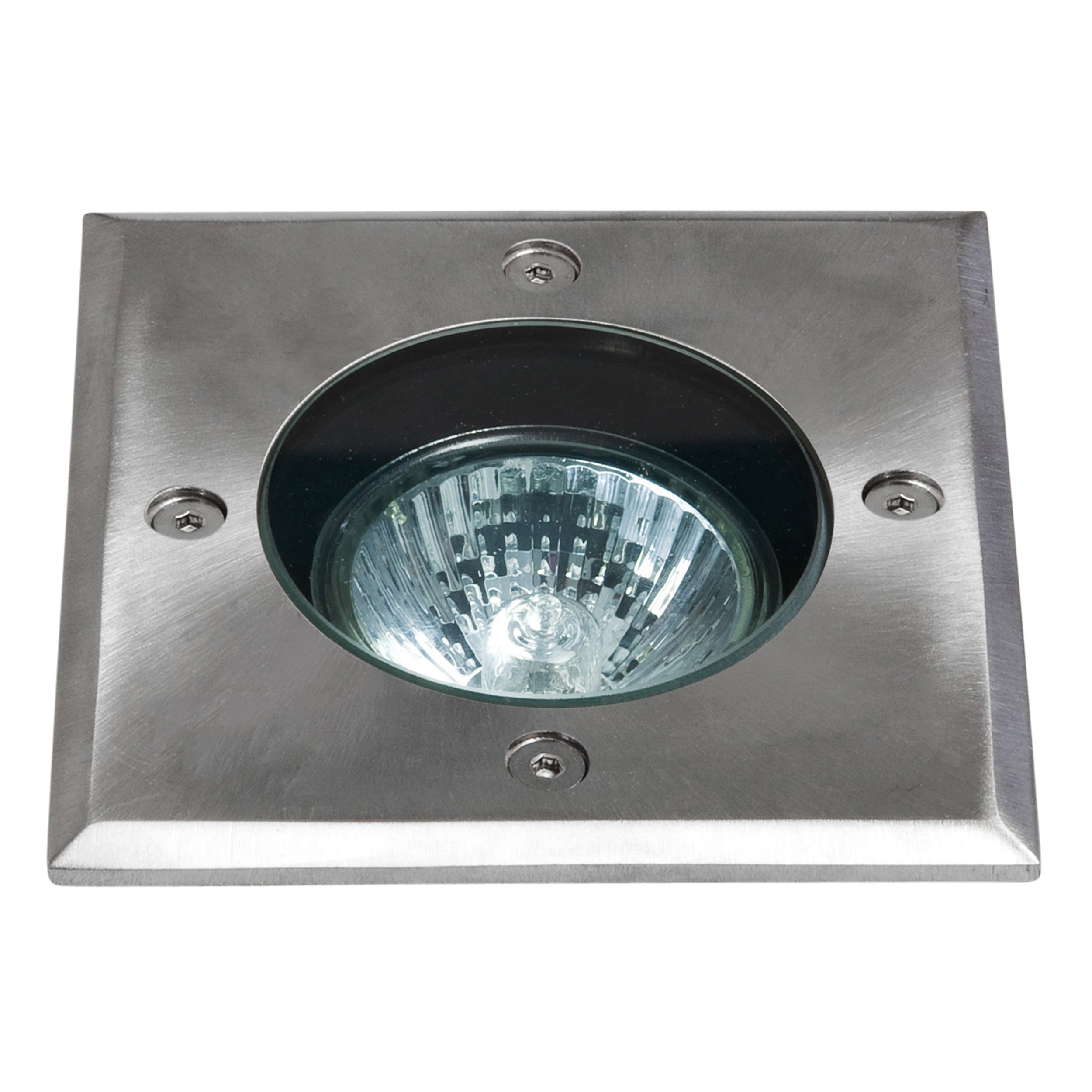 Astro Gramos Square Outdoor Ground Light in Brushed Stainless Steel IP65