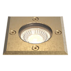 Astro Gramos Square Outdoor Ground Light in Solid Brass IP65