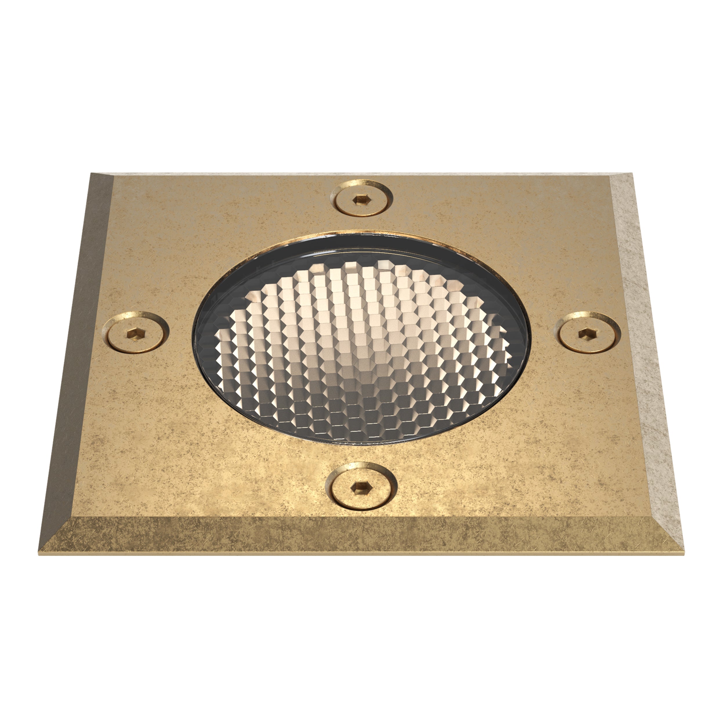 Astro Gramos Square Outdoor Ground Light in Solid Brass IP65