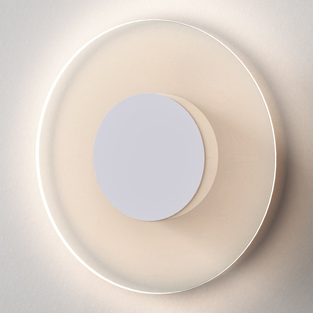 Astro Halftone 600 Wall Light in Matt White