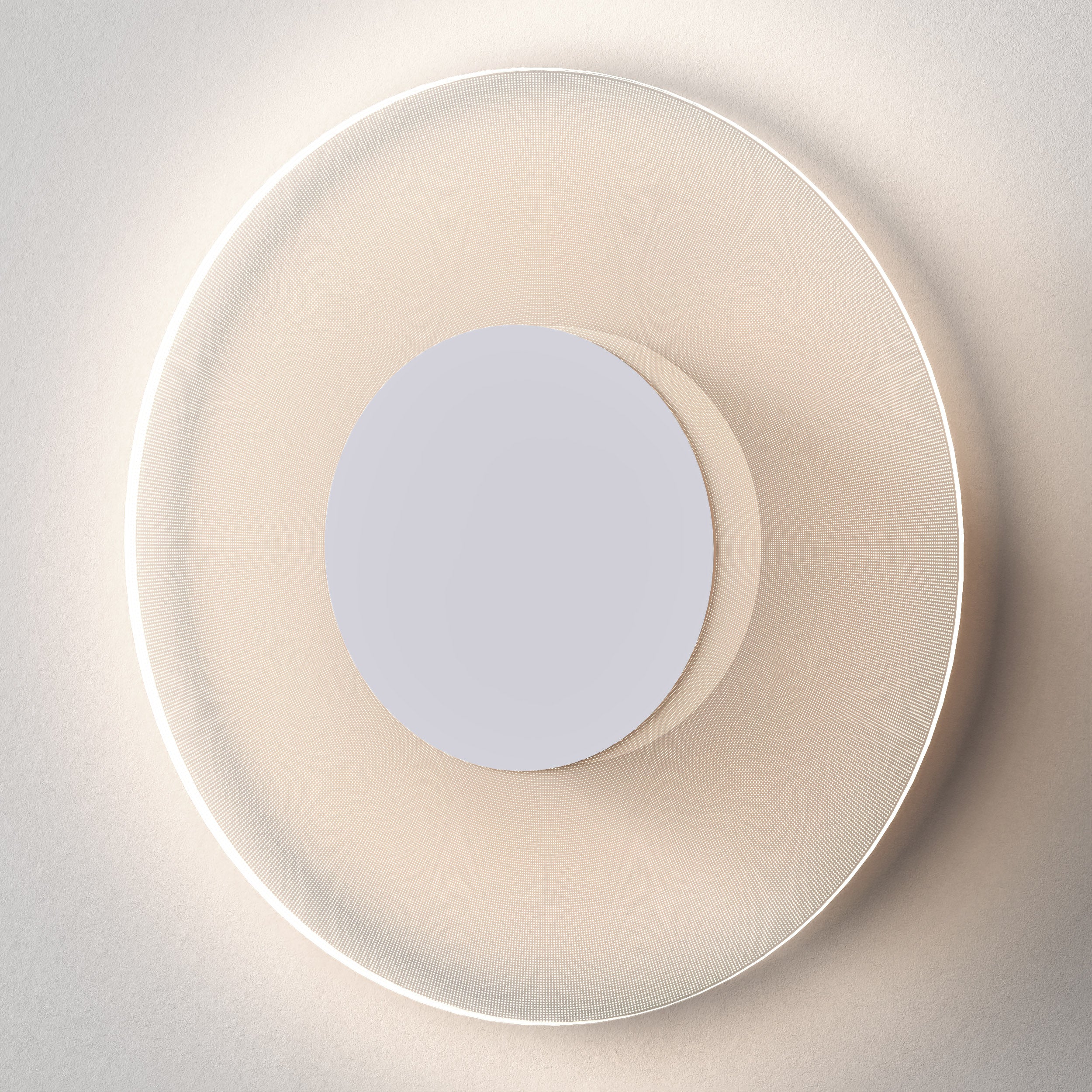 Astro Halftone 600 Wall Light in Matt White
