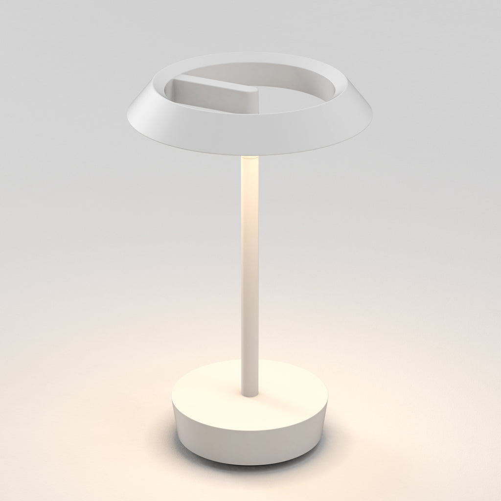 Astro Halo Portable Indoor Light in Matt White