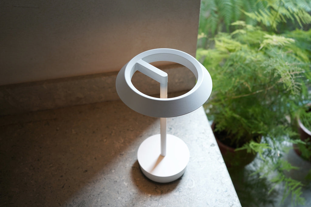 Astro Halo Portable Indoor Light in Matt White