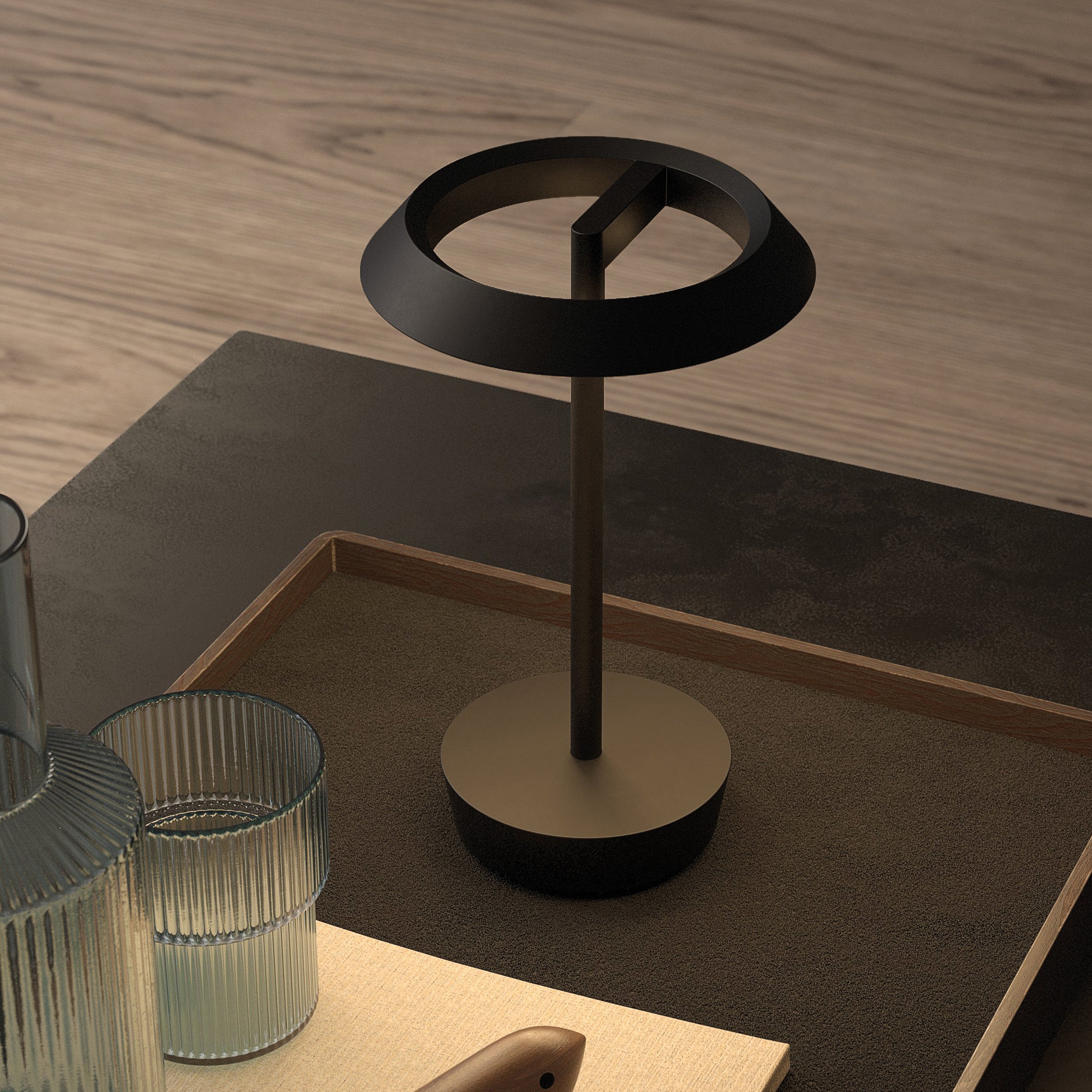 Astro Halo Portable Light in Matt Black