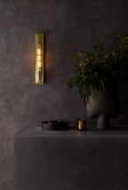 Astro Harvard 500 Outdoor Wall Light in Natural Brass