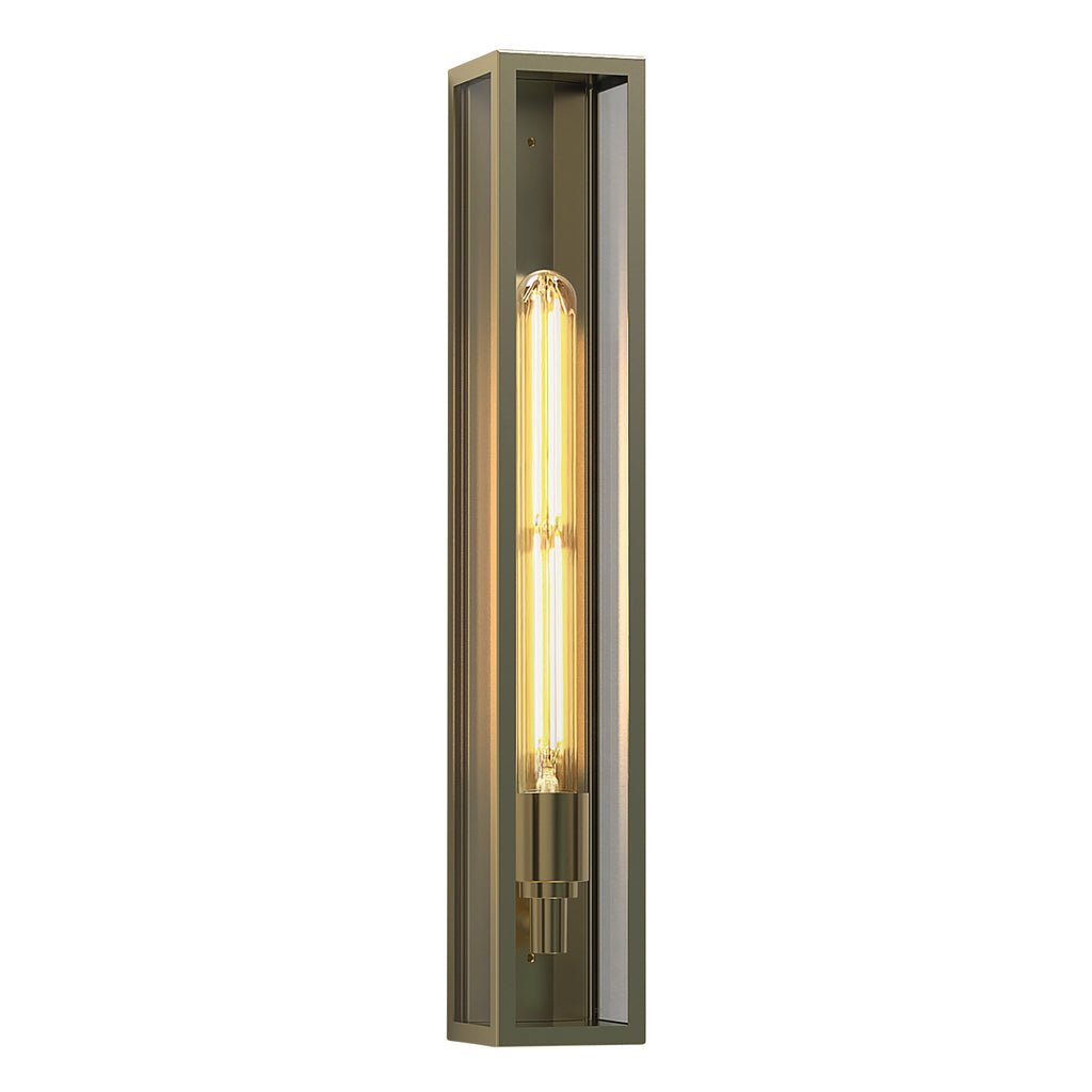 Astro Harvard 500 Outdoor Wall Light in Natural Brass