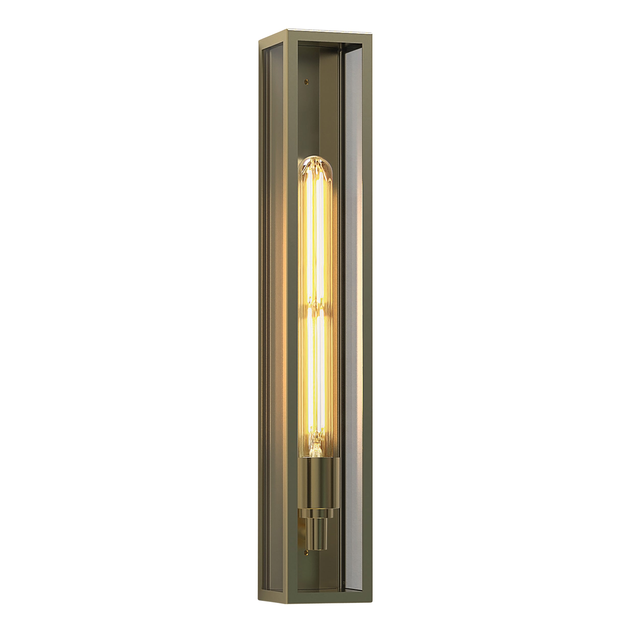Astro Harvard 500 Outdoor Wall Light in Natural Brass