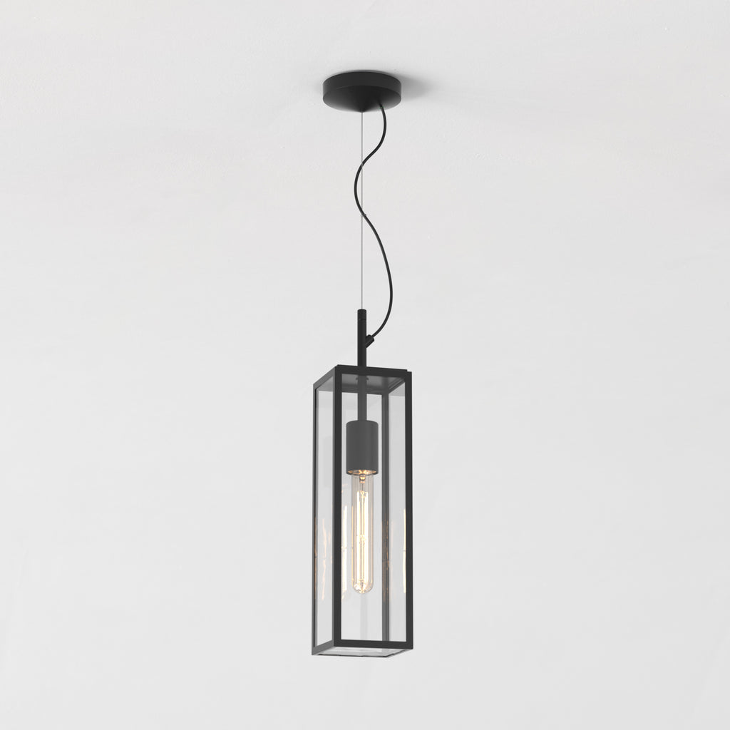 Astro Harvard Outdoor Pendant Light in Textured Black