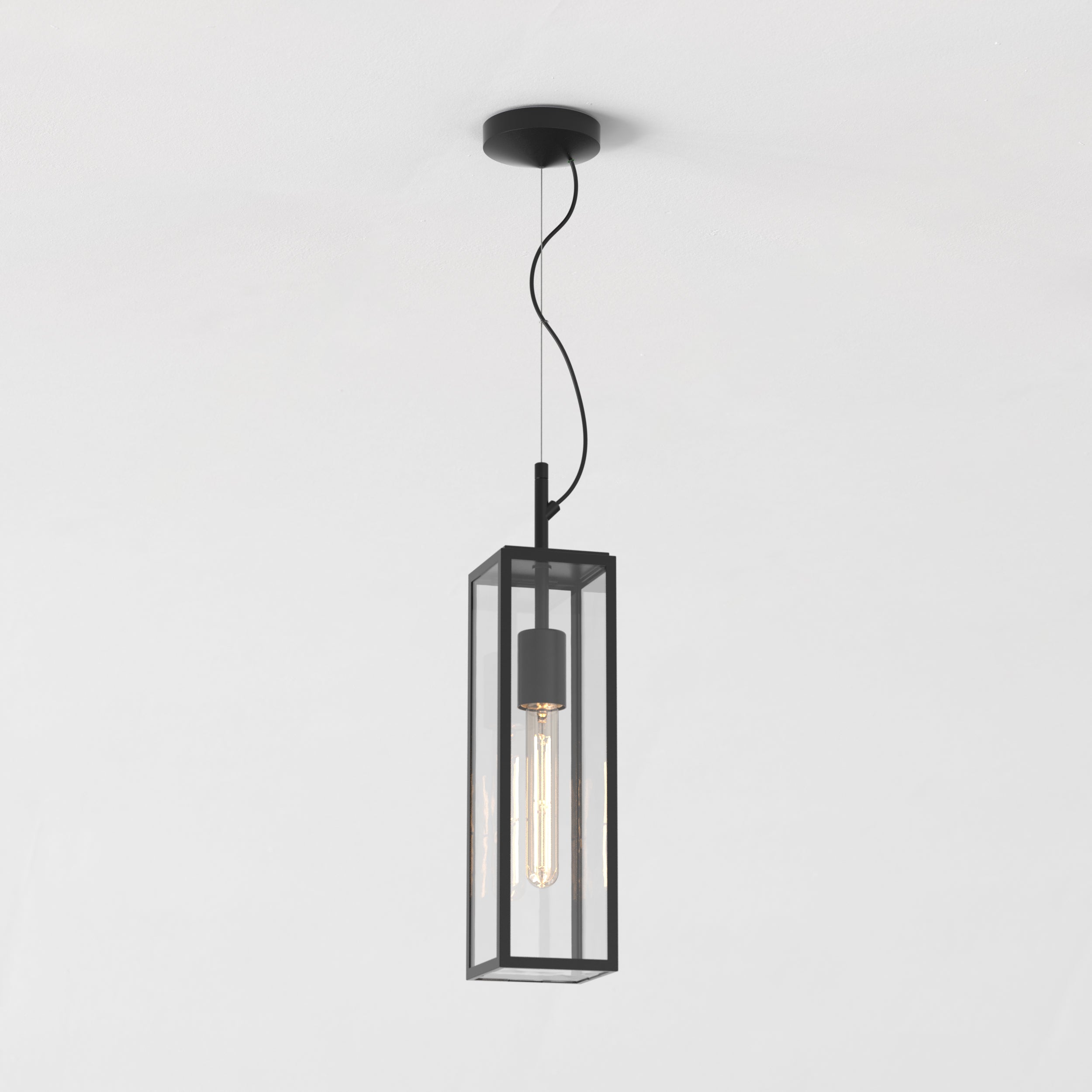 Astro Harvard Outdoor Pendant Light in Textured Black