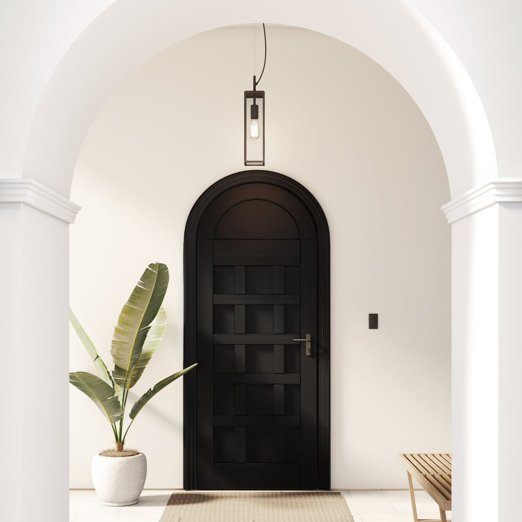 Astro Harvard Outdoor Pendant Light in Textured Black