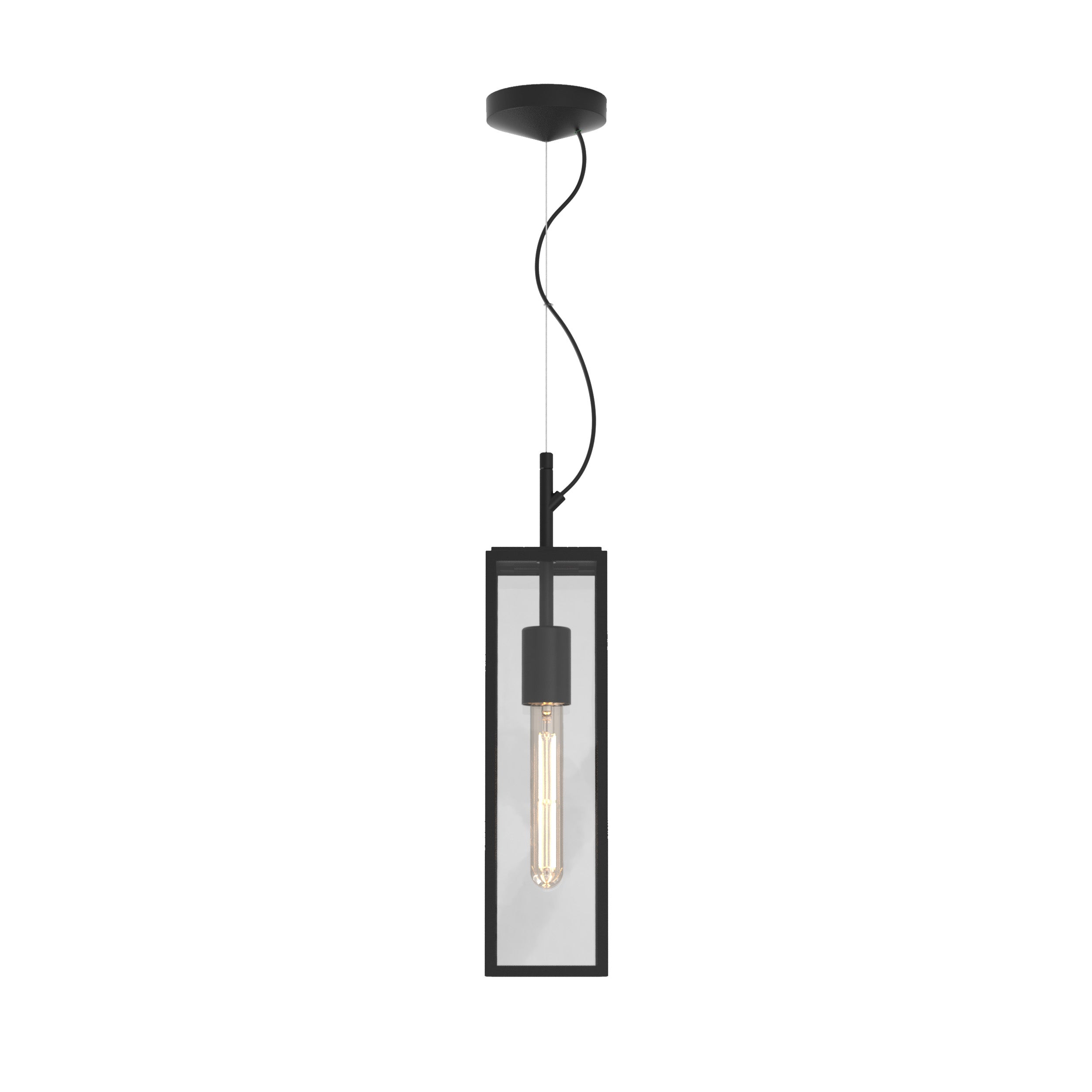 Astro Harvard Outdoor Pendant Light in Textured Black