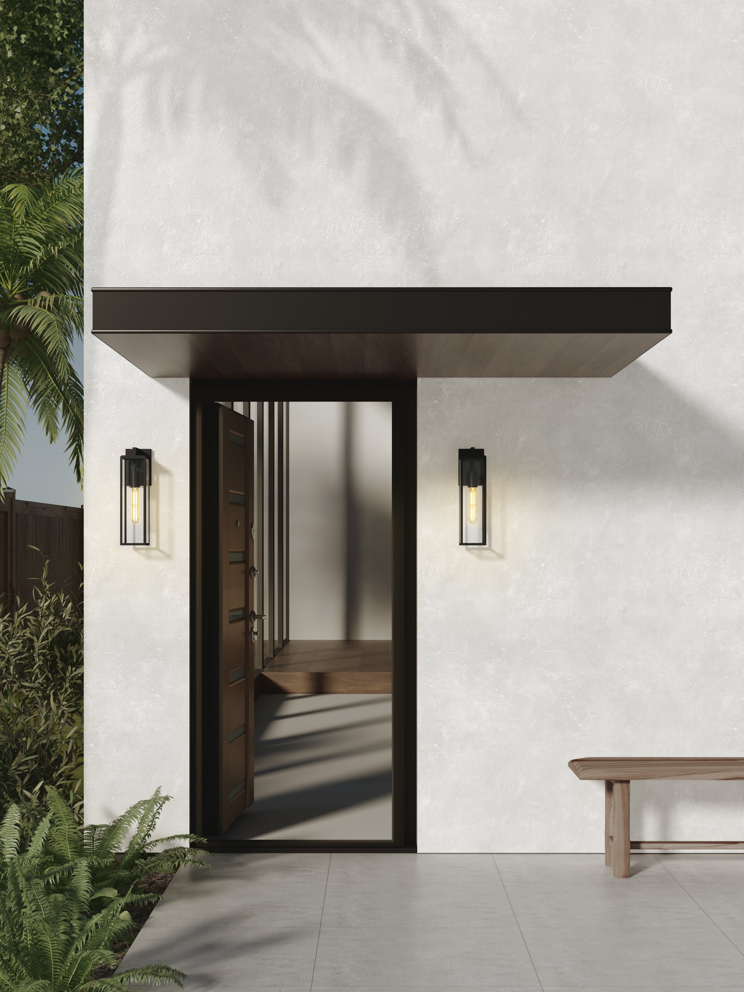 Astro Harvard Outdoor Wall Lantern in Textured Black