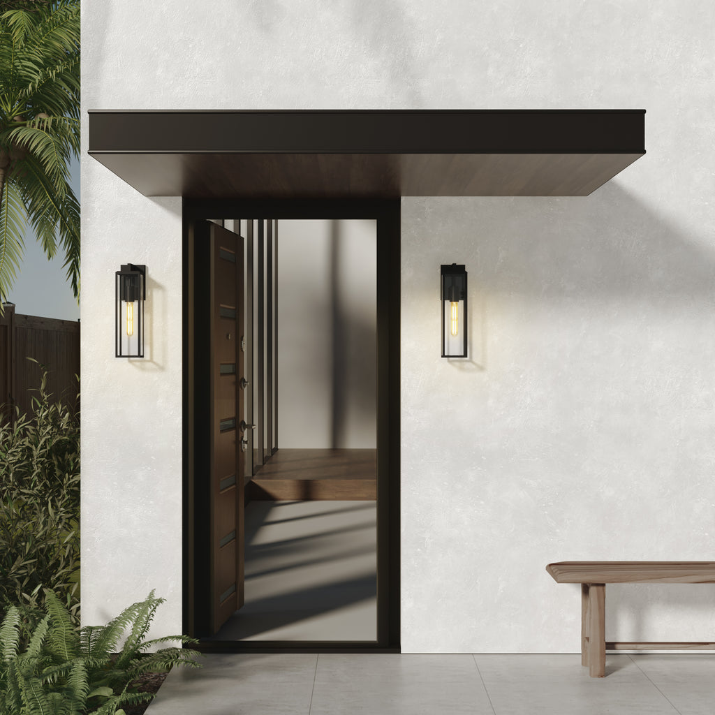 Astro Harvard Outdoor Wall Lantern in Textured Black