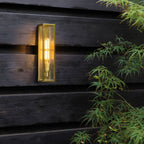 Astro Harvard Outdoor Wall Light in Natural Brass