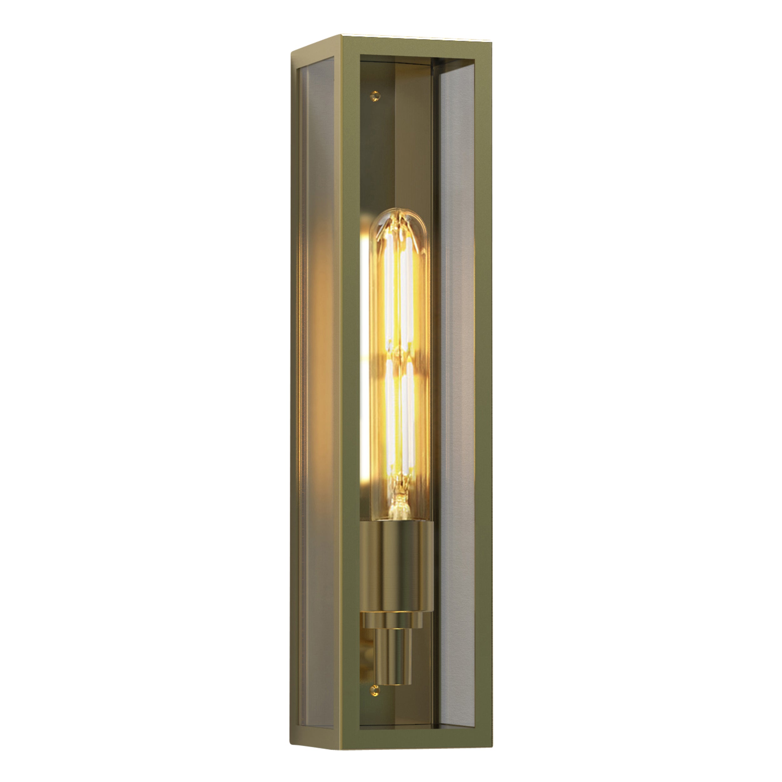 Astro Harvard Outdoor Wall Light in Natural Brass
