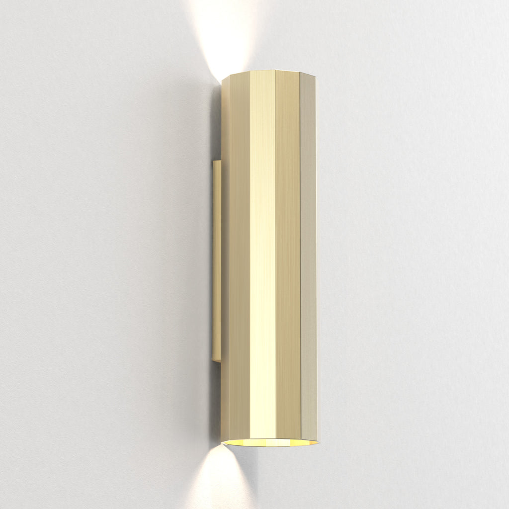 Astro Hashira 300 2 Light Wall Light in Matt Gold