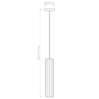 Astro Hashira Pendant Light in Matt Black