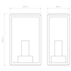 Astro Homefield 130 Outdoor Wall Light in Matt Black