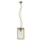 Astro Homefield 240 Outdoor Pendant Light in Natural Brass